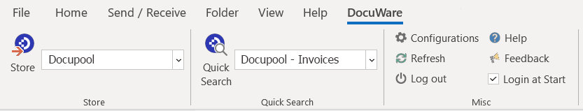 Connect to outlook for email archiving